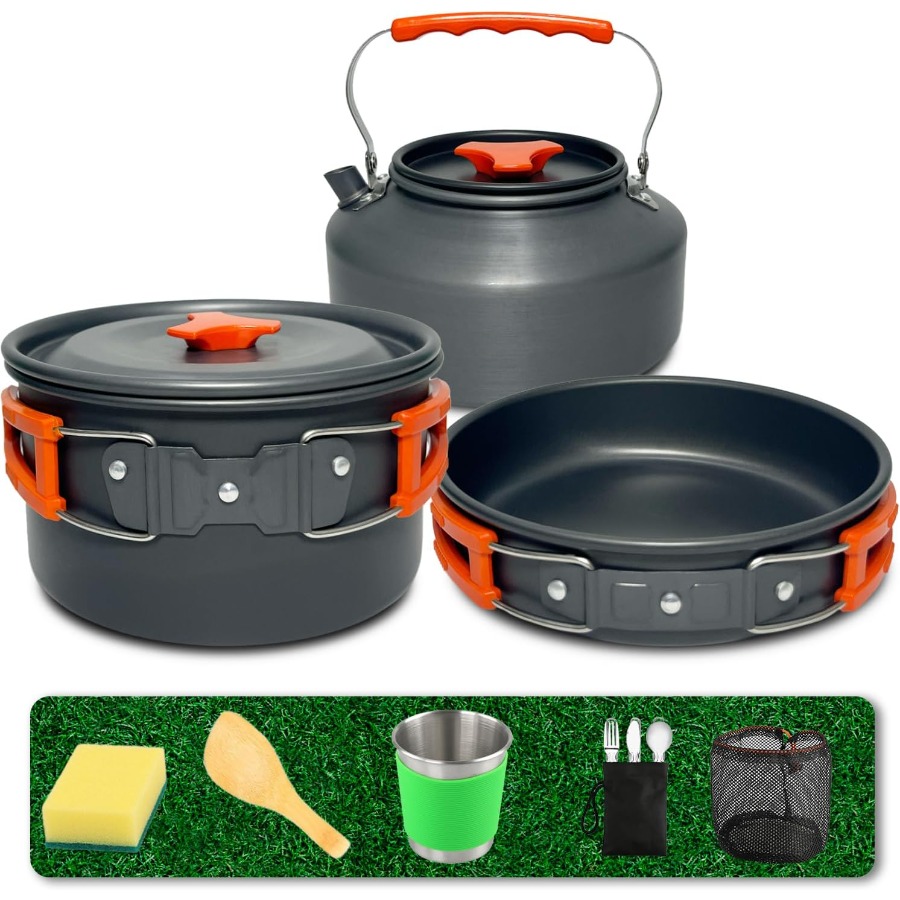 Camping Hiking Cooking - Set Peralatan Masak untuk Berkemah: Panci