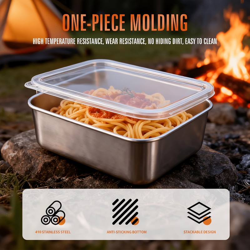 5 Buah Set Wadah Makanan Baja  - Camping Cooking Organizer ulasan dan harga
