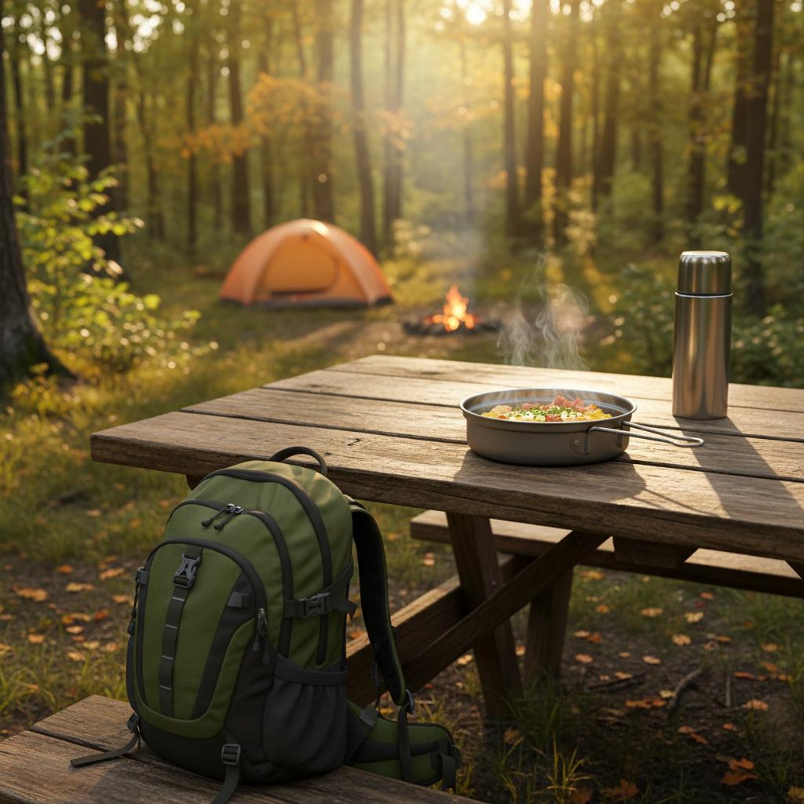2 Buah Set Peralatan Masak Log - Camping Cooking Dining Set ulasan dan harga